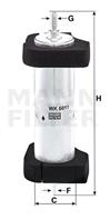 [WK6011] Mann Фильтр топливный
