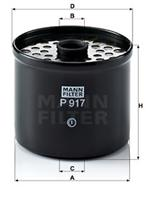 [P917X] Mann Фильтр топливный