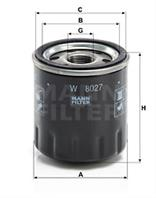 MANN-FILTER W8027 Масляный фильтр
