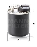 MANN-FILTER WK820/16 Фильтр топливный MB SPRINTER 2.2D 09-