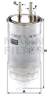 MANN-FILTER WK853/21 Фильтр топливный FORD/FIAT/PEUGEOT/CITROEN/OPEL 1.3D-3.0D 04-