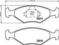 Колодки тормозные fiat palio/siena 96-01