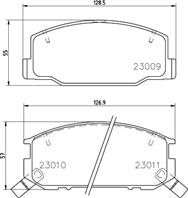 КОЛОДКИ ТОРМОЗНЫЕ ДИСКОВЫЕ TOYOTA DISK BRAKE PADS
