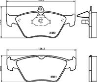 Кол. торм. диск. компл. Opel