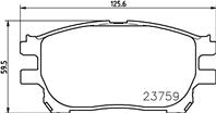 Колодки тормозные дисковые передние MDB2558 от компании MINTEX
