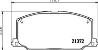 21372/15.0mm/торм.колодки toyota camry 86-87/carin