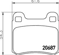 Колодки тормозные дисковые задние MDB1560 от производителя MINTEX