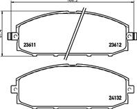 Колодки тормозные передние к-кт