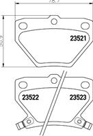 Колодки тормозные дисковые задние MDB2014 от фирмы MINTEX