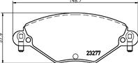 Колодки тормозные дисковые MDB2187 от производителя MINTEX