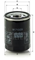 [W71329] Mann Фильтр масляный
