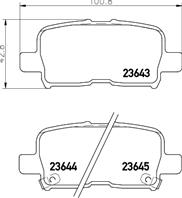 Колодки тормозные дисковые MDB1596 от производителя MINTEX