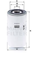 W 9019_фильтр масляный! New Holland TL&gt04  TS-A&gt03  T6000&gt07  Case-IH JXU-Series