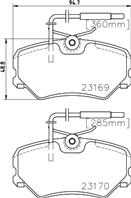 23169/19.4mm/Торм.колодки CITROEN ZX/PEUGEOT 306 2 23169/19.4mm/Торм.колодки CITROEN ZX/PEUGEOT 306 2