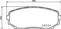 24544/17.5mmТорм.колодки перед.Mazda CX-7 MZR DISI