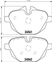 Колодки тормозные дисковые задние MDB2948 от компании MINTEX