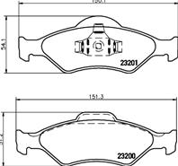 23200/18.8mm/торм.колодки ford fiesta/fusion -abs