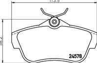Колодки тормозные дисковые задние MDB2903 от фирмы MINTEX