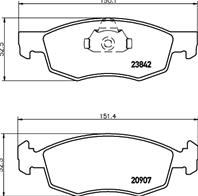 Колодки тормозные дисковые MDB2532 от производителя MINTEX