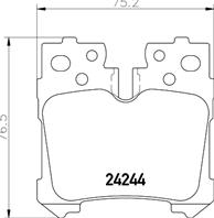Колодки тормозные дисковые MDB2760 от компании MINTEX