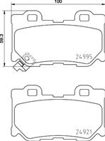 Колодки тормозные дисковые задние MDB3110 от фирмы MINTEX