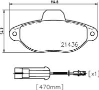 Колодки тормозные дисковые передние MDB1666 от производителя MINTEX