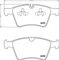 Колодки тормозные передние к-кт MERCEDES BENZ W164 ML (2005&gt)