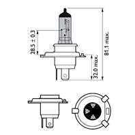 H4 12v 6055w (p43t) (????????? ????? ????) whitevision ultra ??????? (1??.)