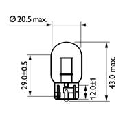 12071cp_лампа! 21w 12v wx3x16d поворотов