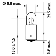 T4W 24V-4W (BA9s) (вибростойкая) MasterDuty