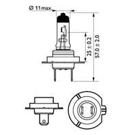 12972PRC1_лампа! (H7) 55W 12V PX26D галогенная Pre