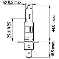 Лампа h1 (70w) p14 5s masterduty 24v 13258md b1 82585830