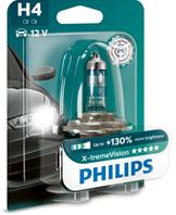 А/лампа Philips H4+130% 12V 60/55W P43T-38 X-Treme Vision (1шт)