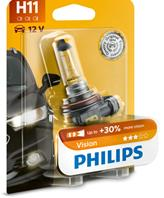 H11 12v-55w (pgj19-2) ( +30% света) vision (блистер 1шт.)