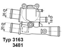 Wahler термостат Fiat Brava/Bravo 1.6 16v 95-