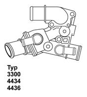 Wahler термостат Fiat Punto 1.7TD 94-00/Palio 1.7T