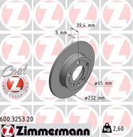 Диск тормозной coat z задний vw polo