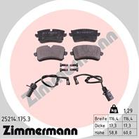 Тормозные дисковые колодки 252141753 от компании ZIMMERMANN