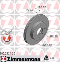 Диск тормозной nissan renault coat z nv200