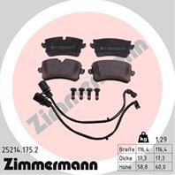 Тормозные дисковые колодки 252141752 от компании ZIMMERMANN