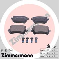 Тормозные дисковые колодки 244831701 от производителя ZIMMERMANN