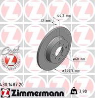 Диск торм.пер. opel agila  suzuki wagon+ 00&gt