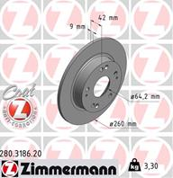 ДИСК ТОРМ. ЗАД. HONDA CIVIC VII 1. 3_1. 4_1. 8_2. 2CTDI 06&gt