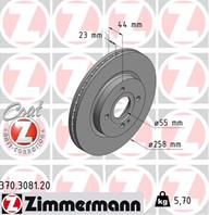 Диск тормозной Mazda2 хэтчбек II (DE) 1.6 MZ-CD [Y6] 90 л.с. Дизель 2008 — наст. время передний мос