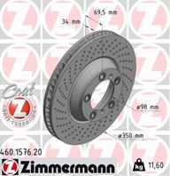Диск тормозной PORSCHE RECHTS Coat Z
