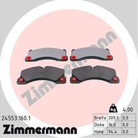 Тормозные дисковые колодки 245531601 от компании ZIMMERMANN
