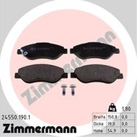 Тормозные дисковые колодки 245501901 от фирмы ZIMMERMANN