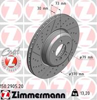 Диск тормозной Coat Z передний BMW 1 F20  3 F30