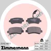 Тормозные дисковые колодки 251121801 от фирмы ZIMMERMANN
