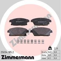 Тормозные дисковые колодки 250341852 от фирмы ZIMMERMANN